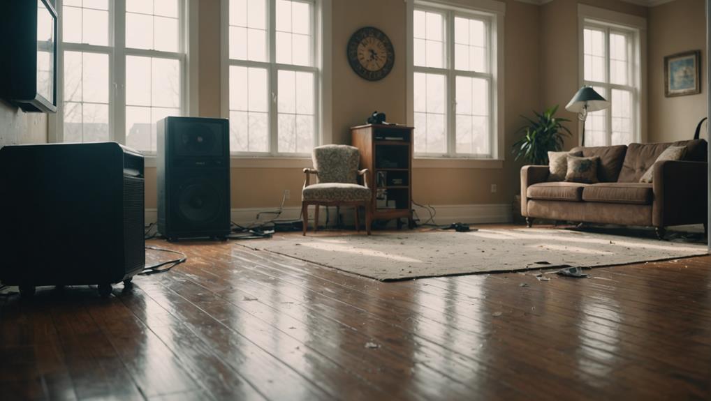 Moisture detection specialist using thermal imaging camera to find hidden water damage in walls